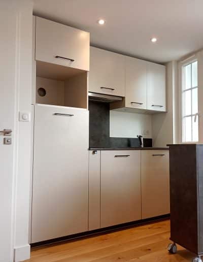 rénovation d'un appartement à Bordeaux coin cuisine