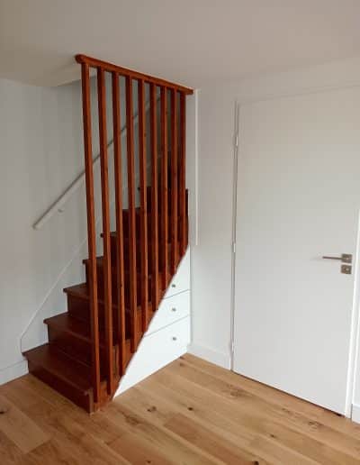 rénovation d'un appartement à Bordeaux escalier