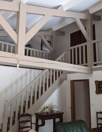 rénovation d'une maison à lacanau coin salon