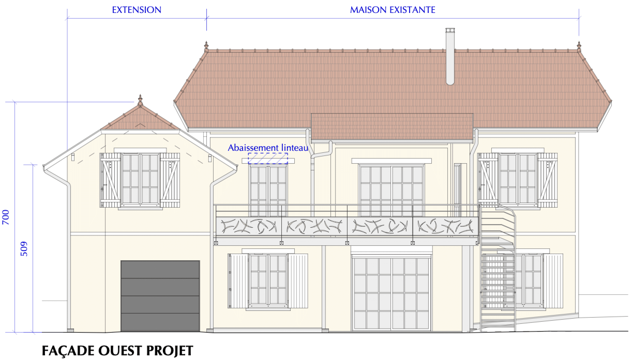 Rénovation et extension Vue sur l'océan Lacanau