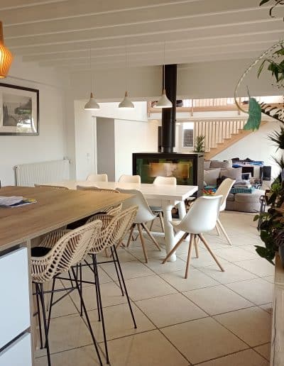 Rénovation et extension Face au lac Lacanau Le Moutchic Baïnasses